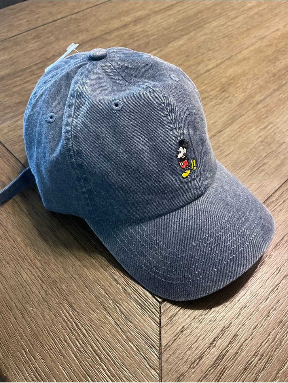 Disney Parks Mickey Mouse Embroidered Dad Hat - Washed Denim Blue - Picture 2 of 13